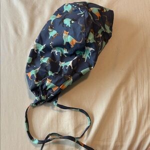 Cat Print Scrub Cap